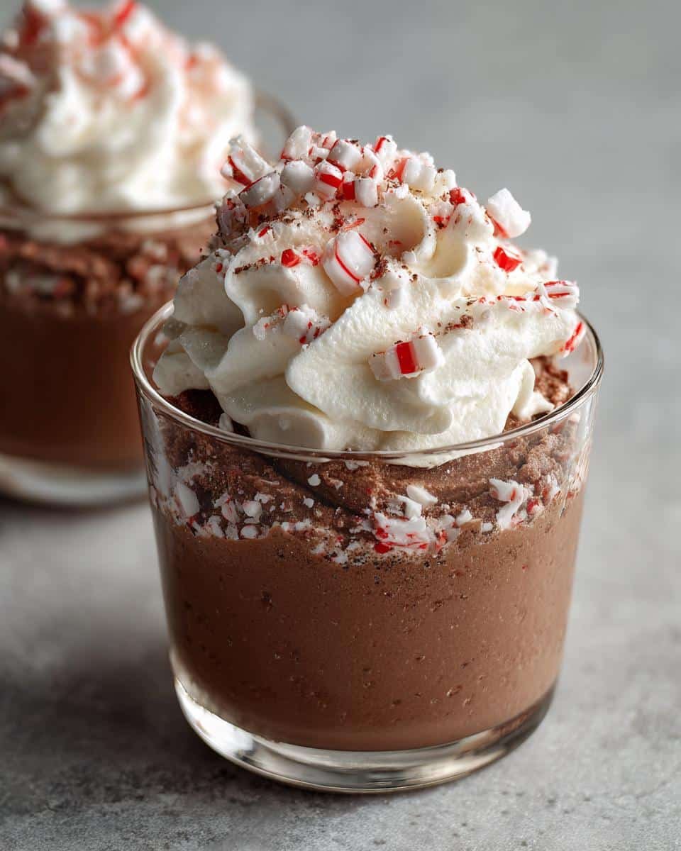 “Creamy Chocolate Peppermint Mousse Cups in Just 3 Steps”