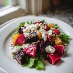 Citrus-roasted beet and feta salad with pistachios