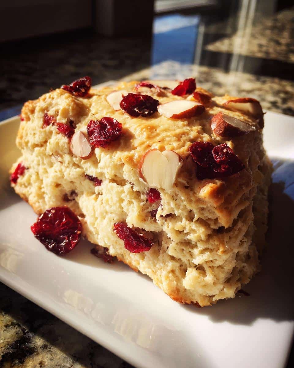 Irresistible 30-Minute Cranberry Almond Scones Recipe