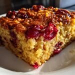 Cranberry-orange baked oatmeal squares
