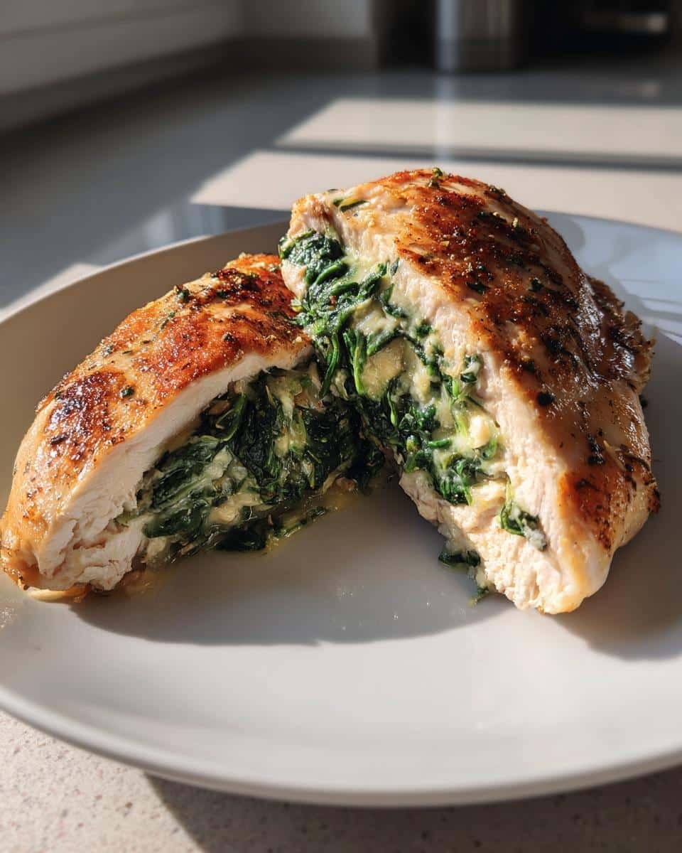 45-Minute Creamed Spinach Stuffed Chicken Breasts That Wow