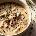 Creamy turkey and wild rice soup