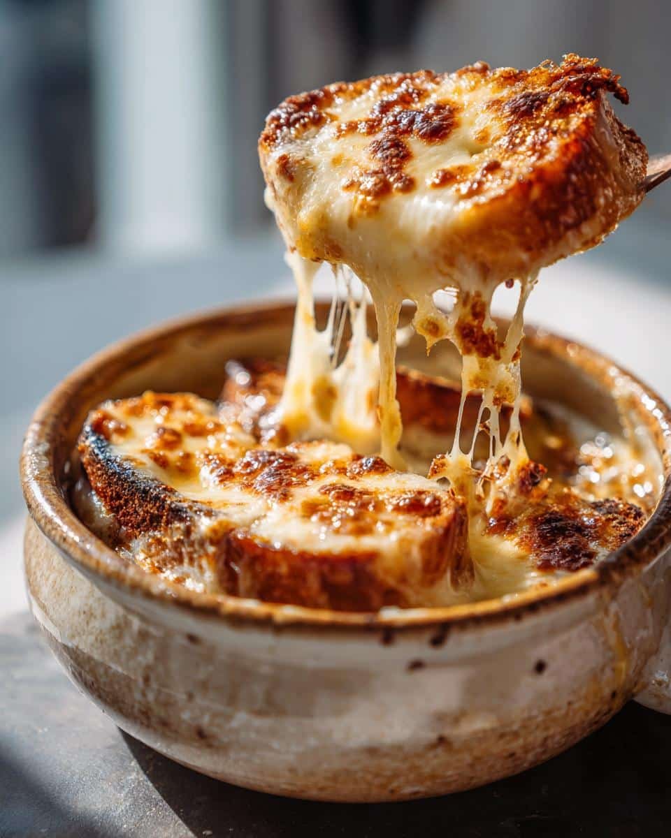 Decadent French Onion Soup with Gruyère Toasts Recipe