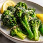 Garlic-parmesan roasted broccoli with lemon