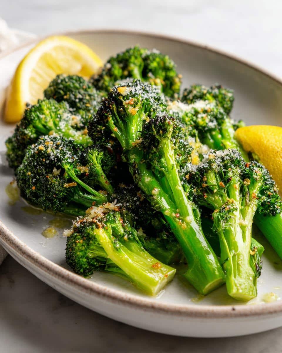 Irresistible Garlic-Parmesan Roasted Broccoli with Lemon in 30 Minutes