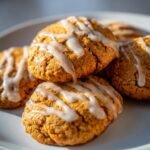 Gingerbread cookies with orange glaze