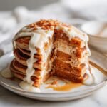Gingerbread pancakes with maple yogurt