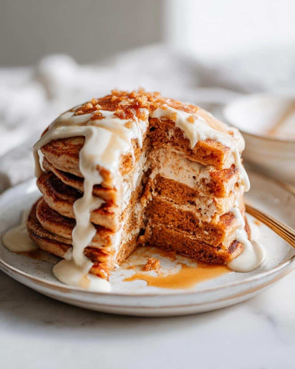 25-Minute Gingerbread Pancakes with Maple Yogurt Bliss