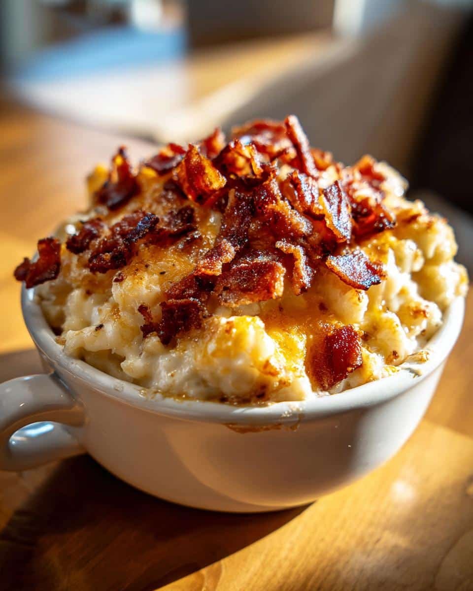 35-Minute Keto Cauliflower Mac with Bacon and Cheddar Bliss