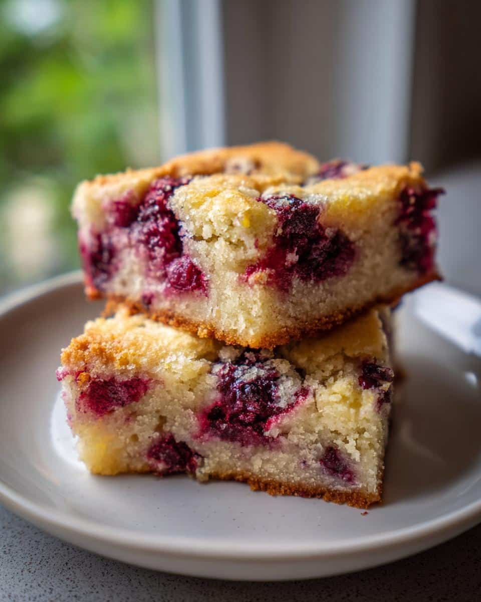 Irresistible Lemon Blackberry Blondies Bake in Just 25 Minutes
