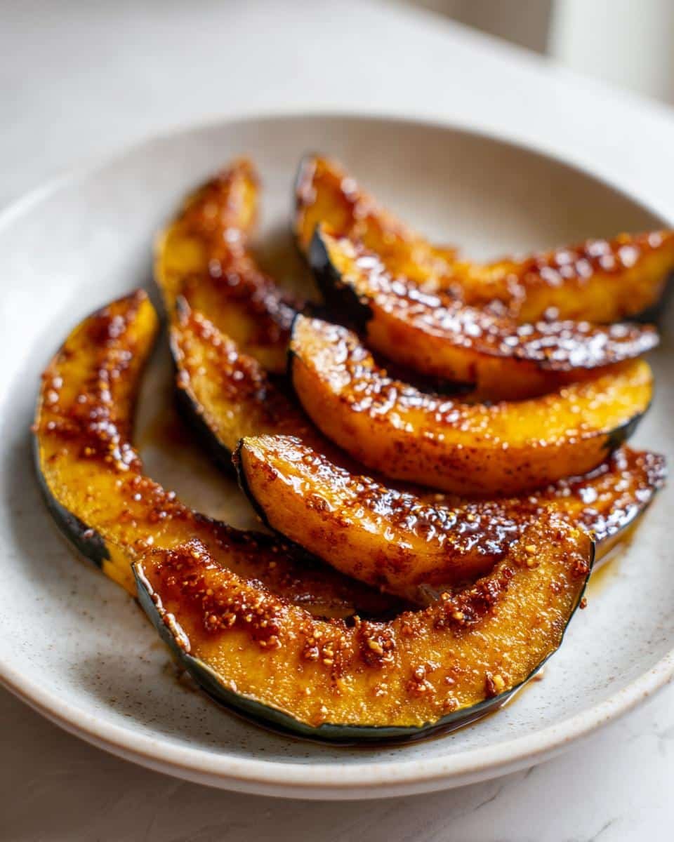 Maple-chile roasted acorn squash wedges - detail 2