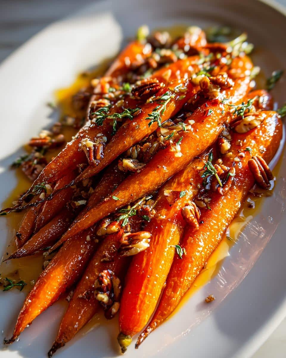 35-Minute Maple Thyme Glazed Carrots with Toasted Pecans – Irresistible!
