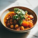 Moroccan chickpea stew with apricots