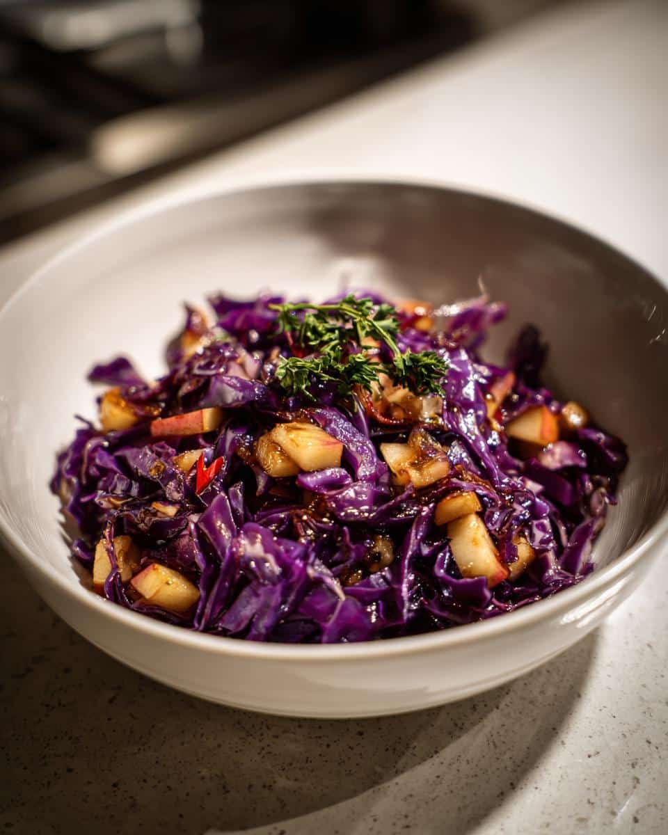 Red cabbage with apples and balsamic - detail 2