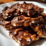 Salted caramel pretzel bark