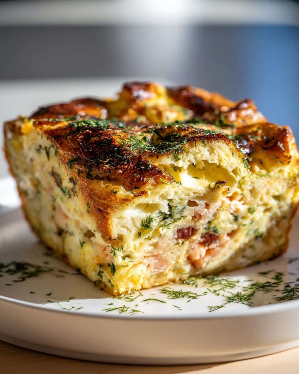 Smoked Salmon and Dill Strata: 6-Ingredient Brunch Bliss