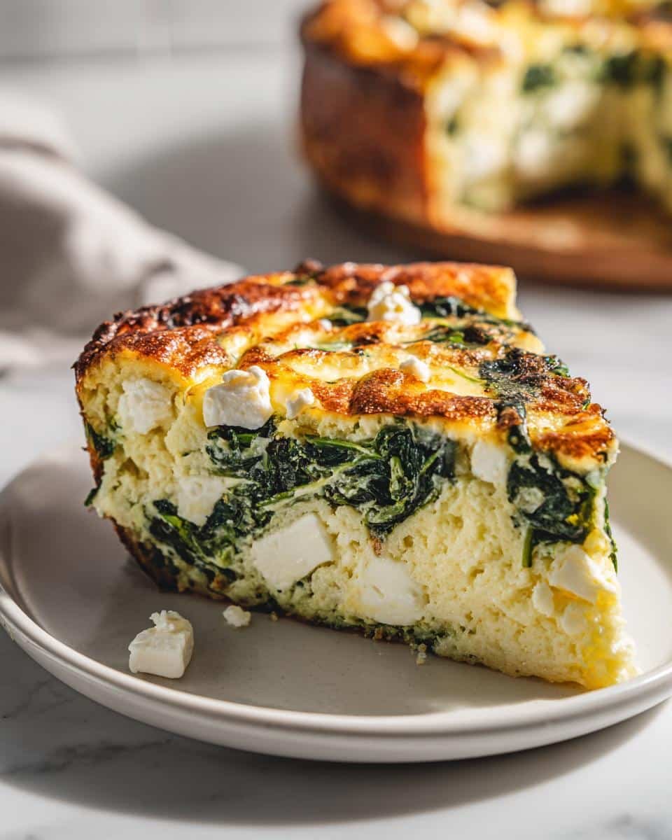 Fluffy Spinach and Feta Egg Bake in Just 25 Minutes