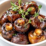 Thyme-balsamic roasted mushrooms
