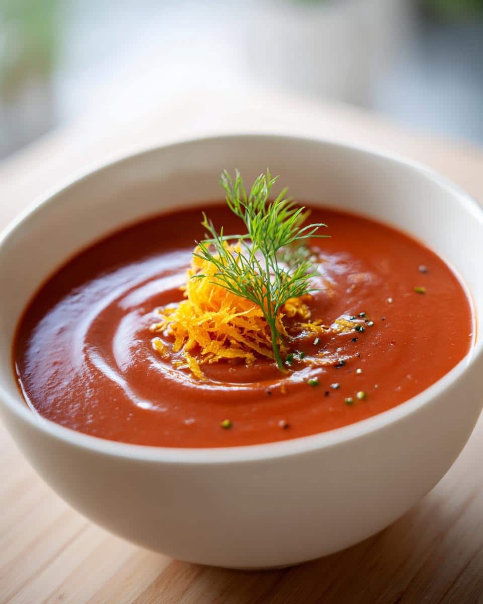 40-Minute Tomato Fennel Bisque with Orange Zest Perfection