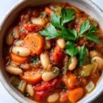 Tuscan white bean tomato stew