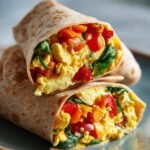 Veggie-loaded breakfast burritos