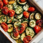 Zucchini and cherry tomato bake with basil