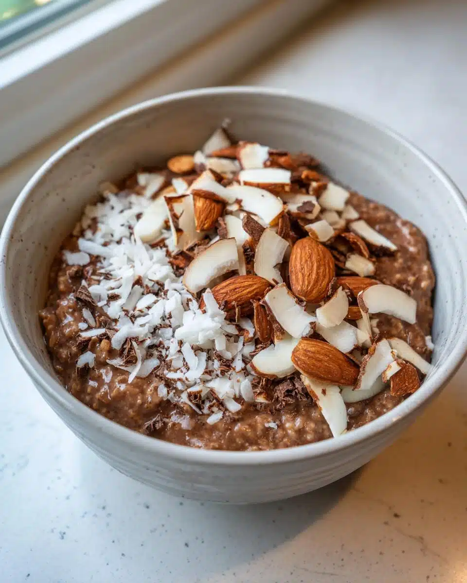 7-Minute Almond Joy Oatmeal – Irresistibly Delicious Breakfast
