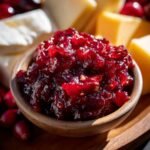 Apple cranberry chutney holiday cheese board