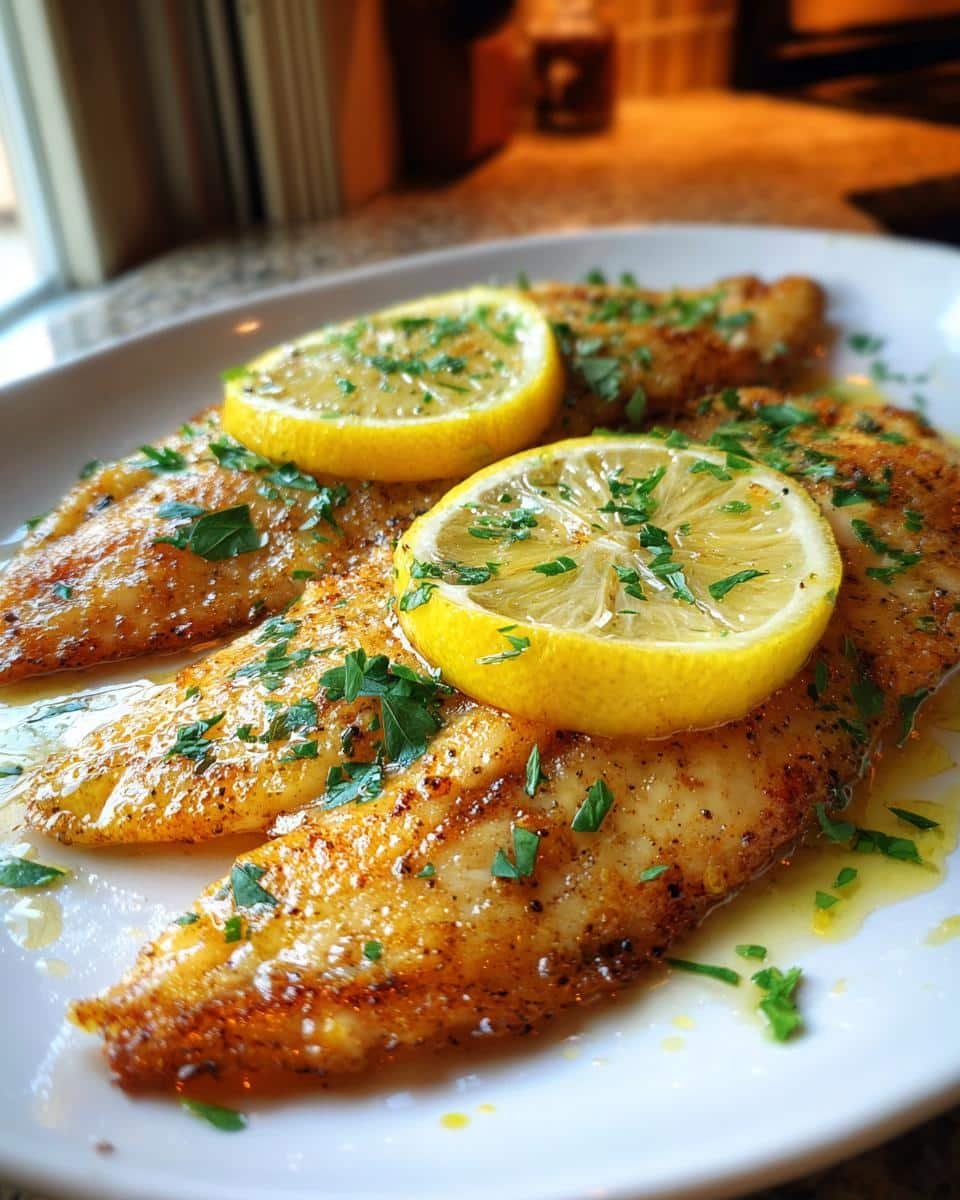 Baked tilapia with lemon family meal - detail 1