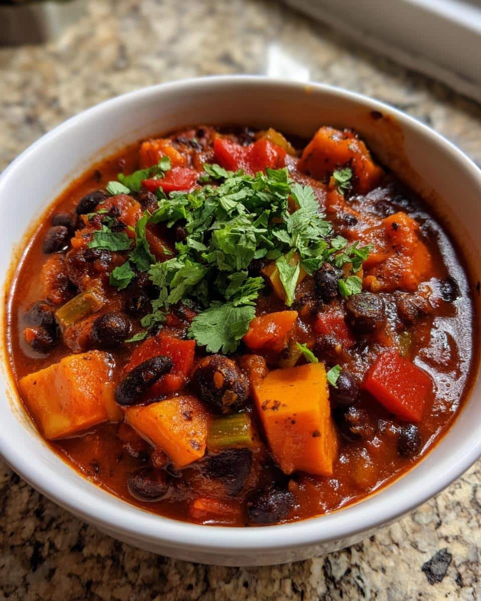 Black bean sweet potato chili kid friendly - detail 1