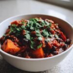 Black bean sweet potato chili kid friendly