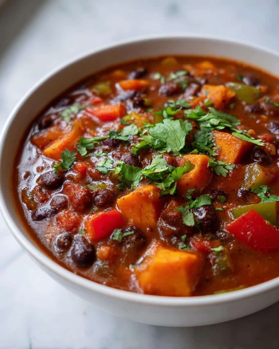 Black bean sweet potato chili kid friendly - detail 2