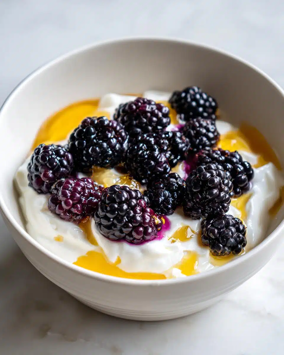 5-Minute Blackberry Lemon Yogurt That Tastes Like Sunshine