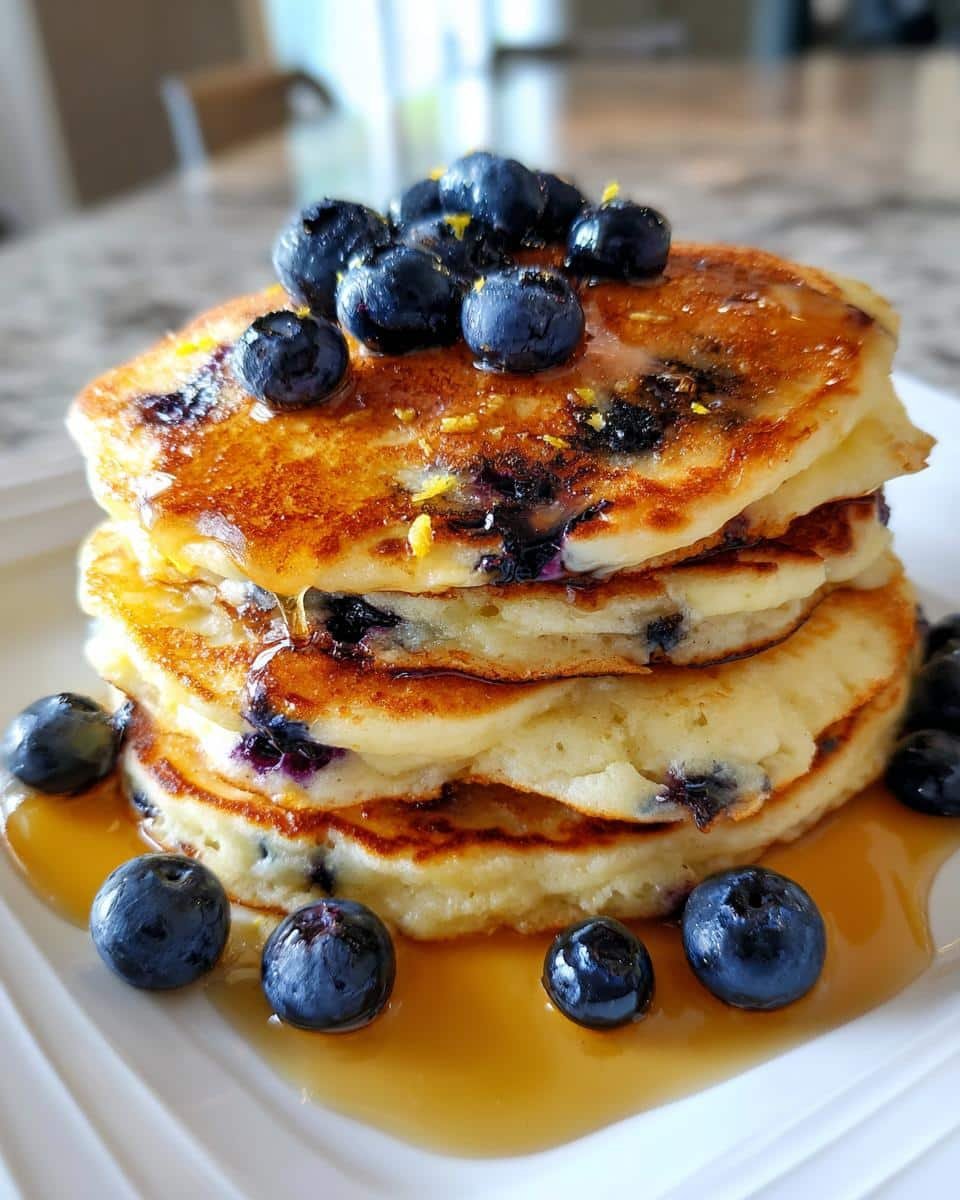 Blueberry Lemon Pancakes - detail 2