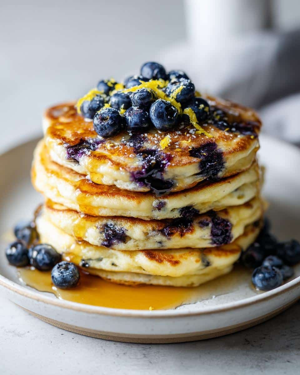 Blueberry Lemon Pancakes - detail 3