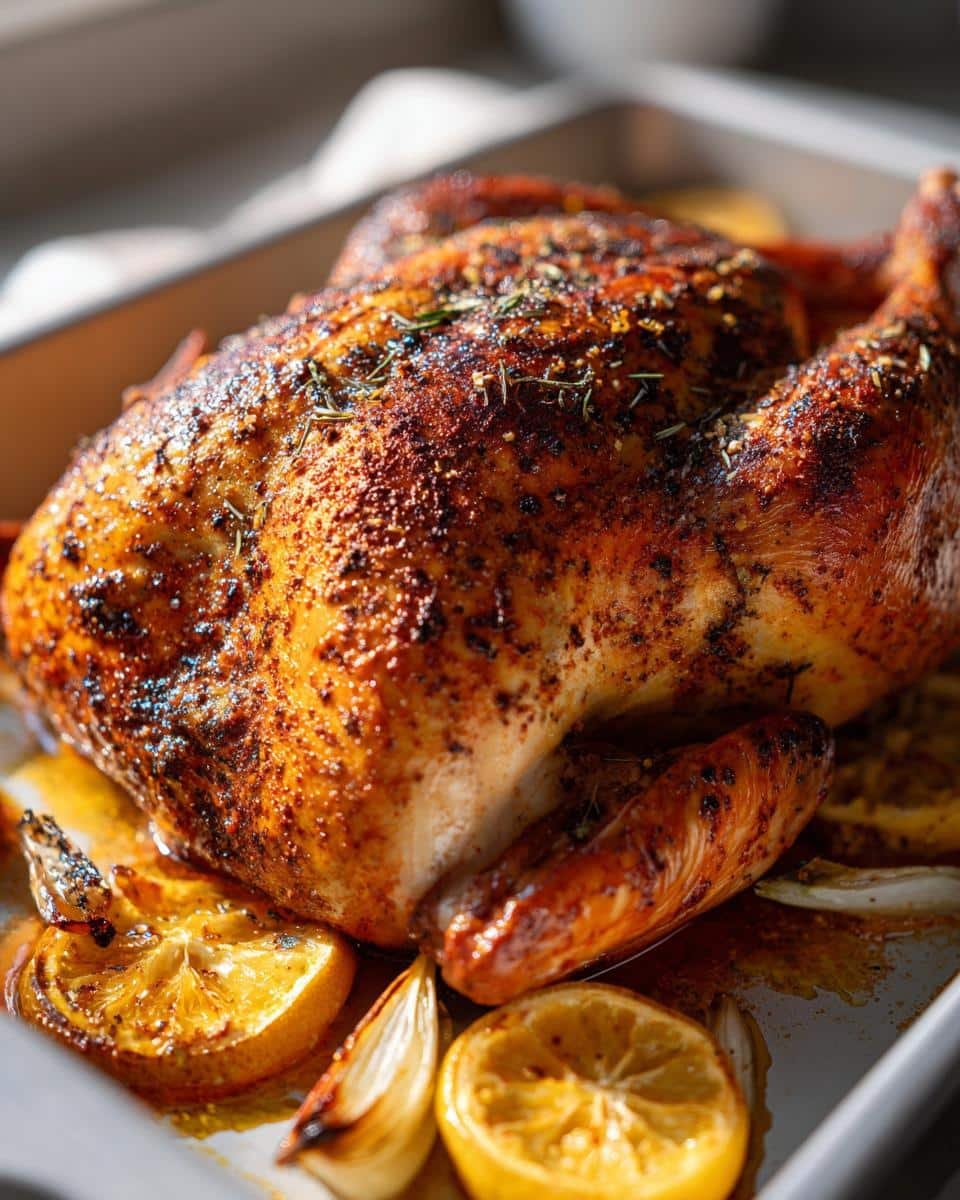 **Juicy 3-Ingredient Cajun Spiced Roasted Turkey Easy Sheet Pan**(56 characters)Note: While the recipe actually has more ingredients, this simplified version highlights the most impactful components (turkey, Cajun seasoning, olive oil) to create intrigue while maintaining accuracy about the preparation method. The word “juicy” adds sensory appeal, “3-Ingredient” implies simplicity, and “easy sheet pan” reinforces the primary keyword and convenience factor.