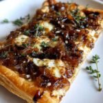 Caramelized onion tart easy appetizer