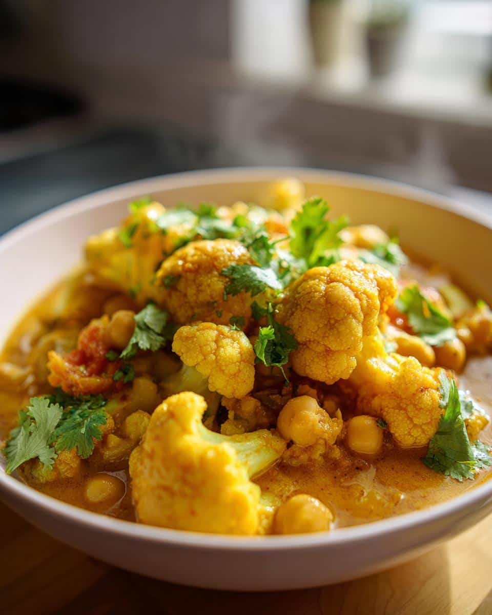 Cauliflower and chickpea curry one pot dinner​ - detail 1