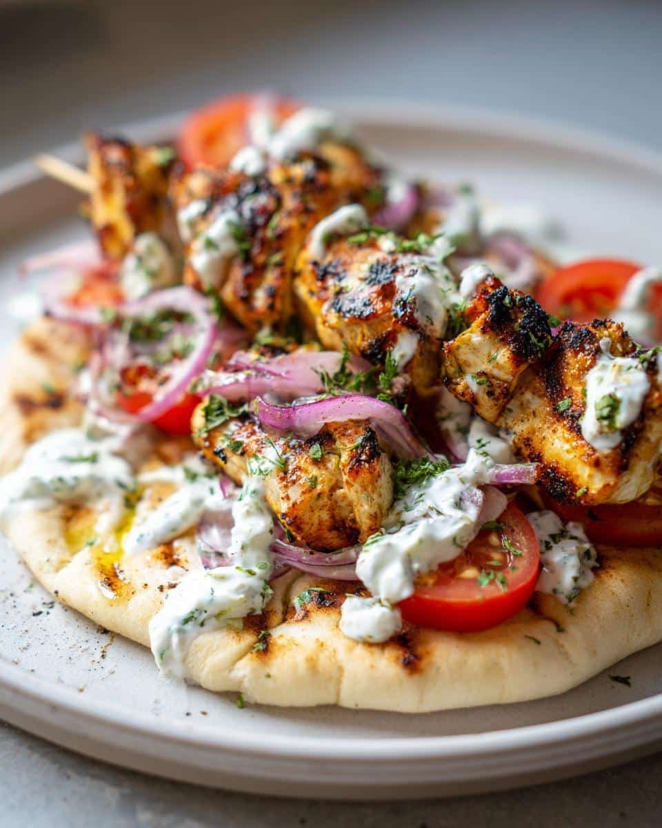 Chicken Souvlaki - detail 1