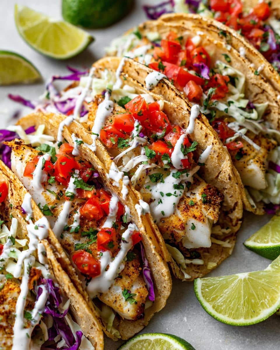 Cilantro Lime Fish Tacos - detail 2