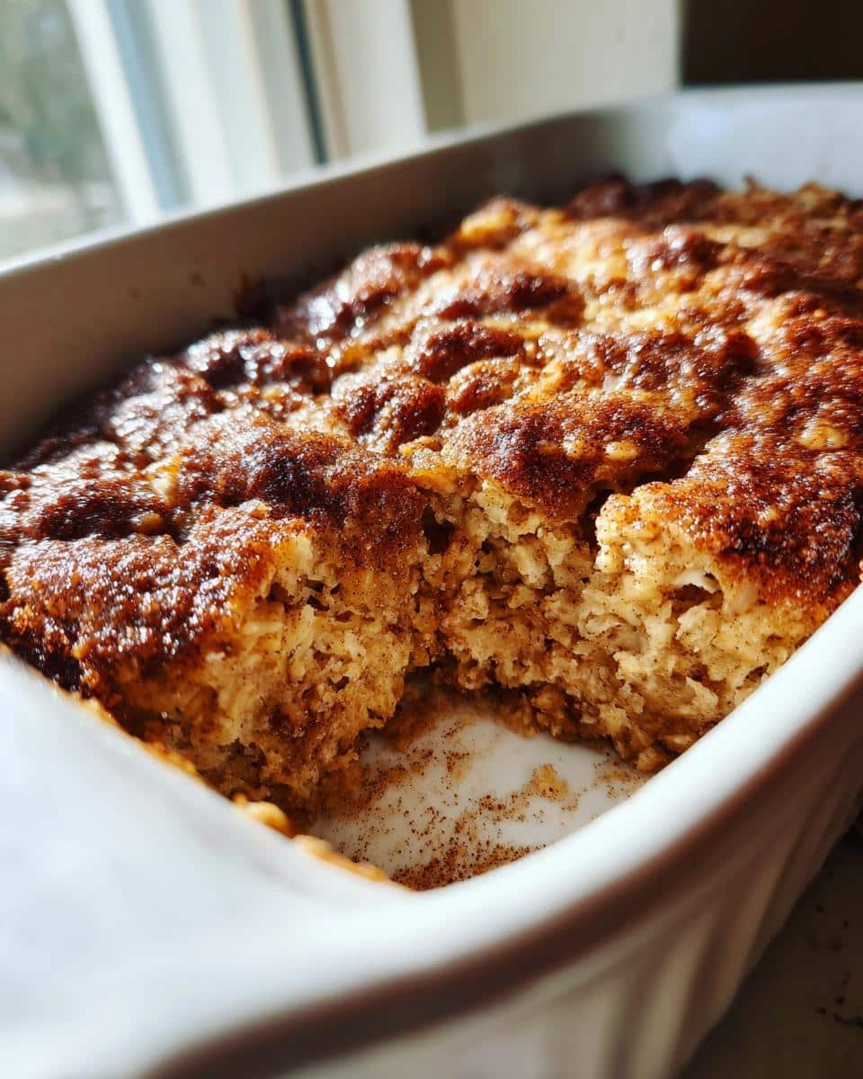 Irresistible Cinnamon Roll Baked Oats in 30 Minutes