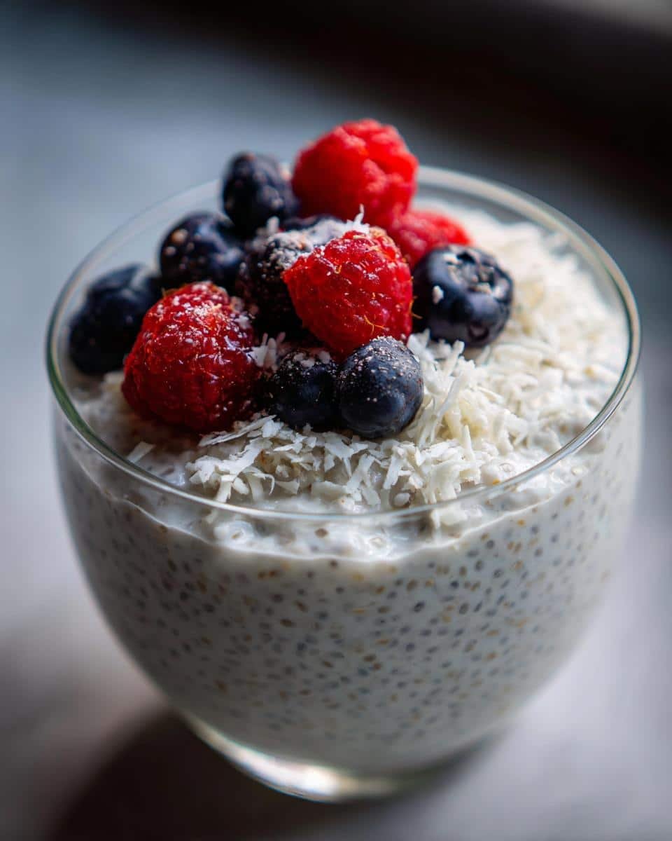 Coconut Chia Seed Pudding - detail 2