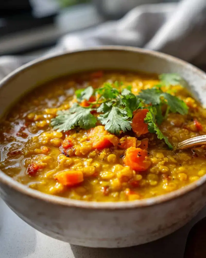 Creamy 5-Ingredient Coconut Curry Lentil Stew That Soothes