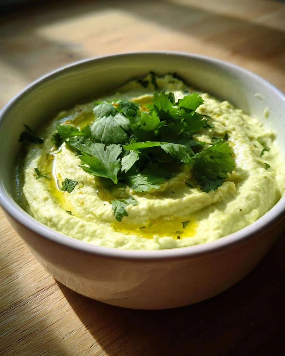 Creamy avocado and white bean dip - detail 2