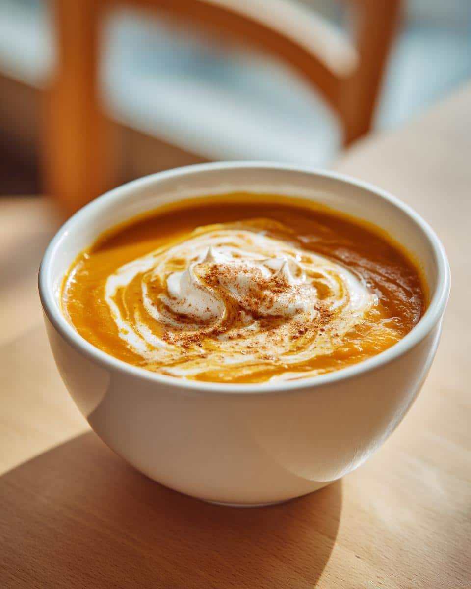 Creamy pumpkin soup fall family favorite​ - detail 1