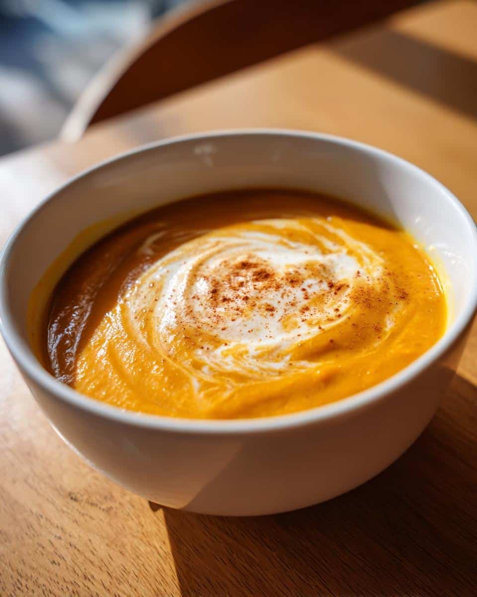 Creamy pumpkin soup fall family favorite​ - detail 2