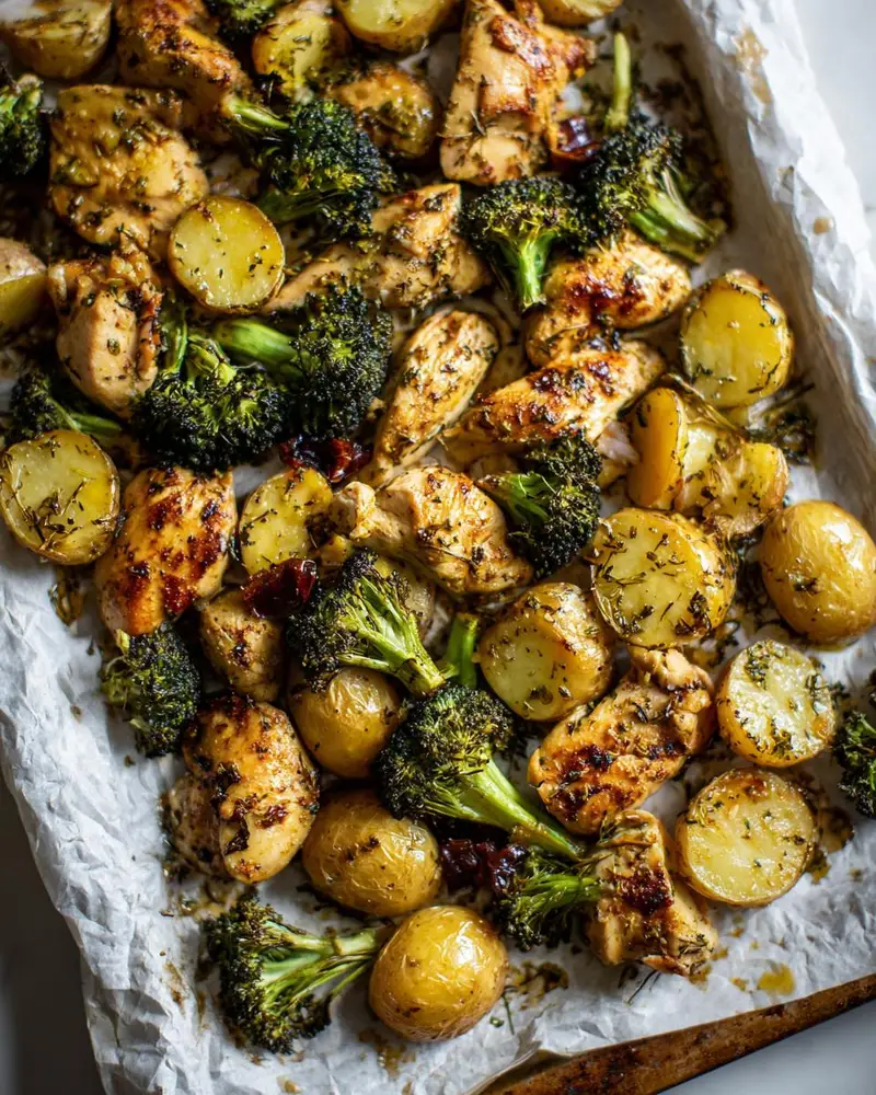 Easy sheet pan chicken dinner for busy families - detail 1