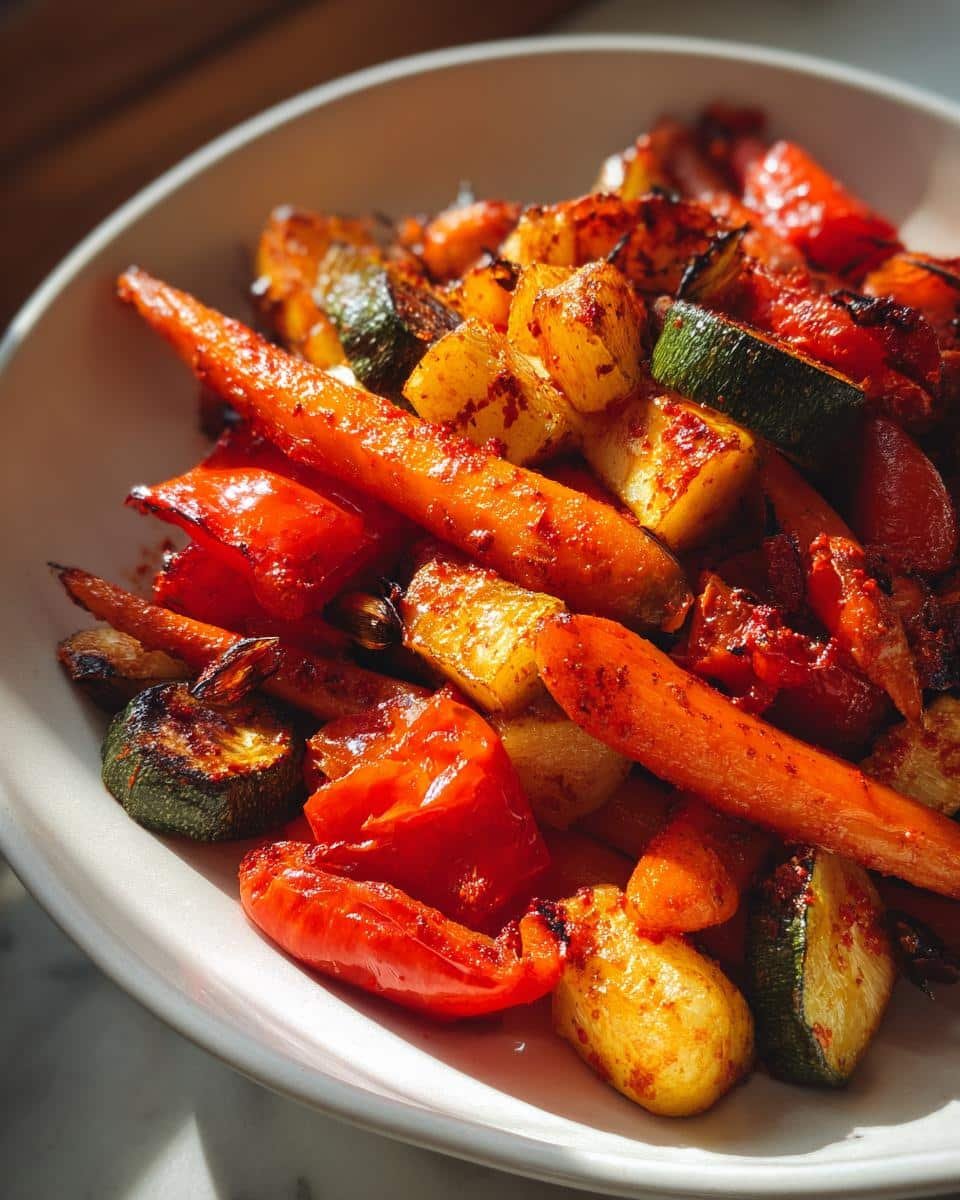 Harissa Roasted Vegetables - detail 1