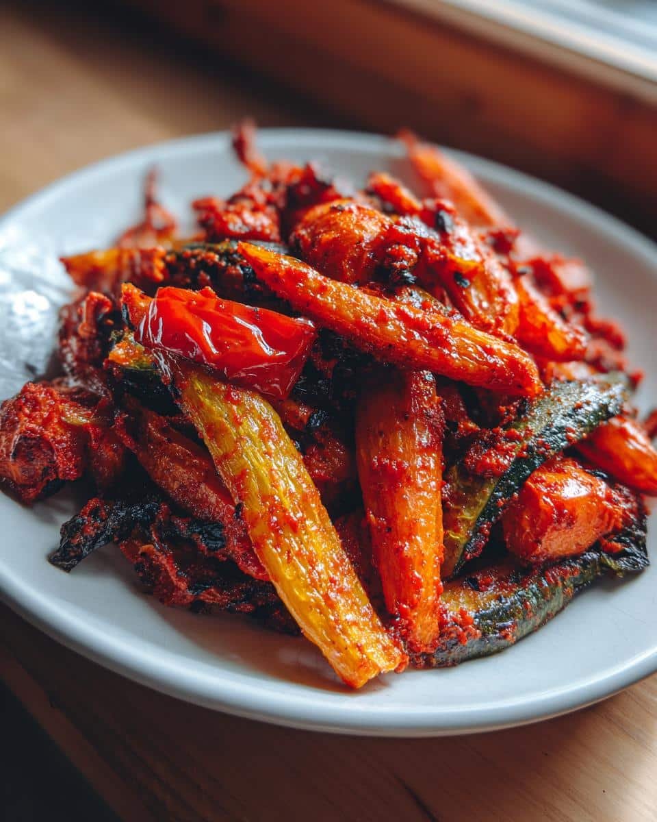 Harissa Roasted Vegetables - detail 2