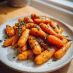 Herb roasted baby carrots kid approved